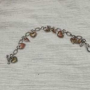 Brighton Heart Charm Silver Bracelet